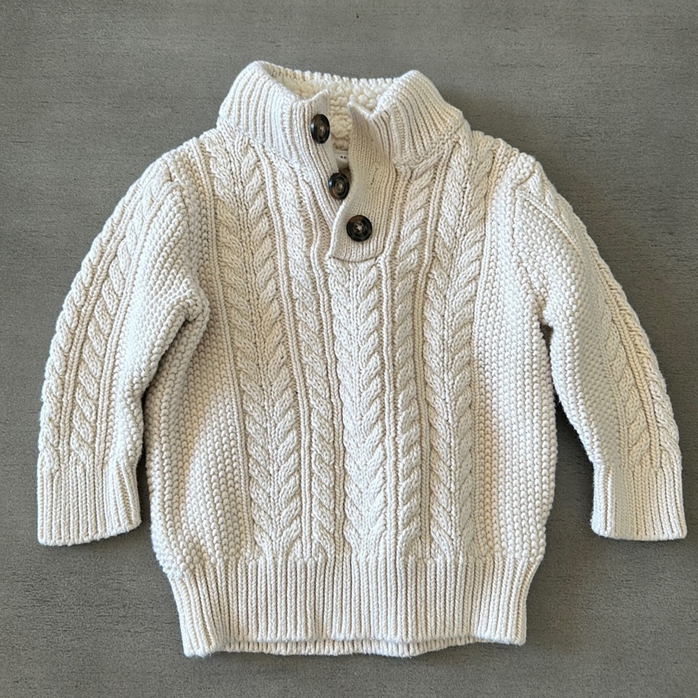 Baby gap cream sweater 18-2 months